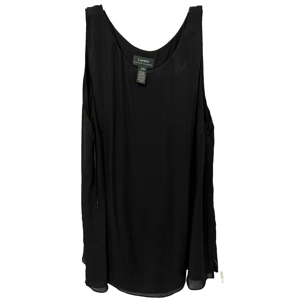 Lauren Ralph Lauren Blouse Womens‎ 22 Sleeveless Elegant 100% Silk Minimalist